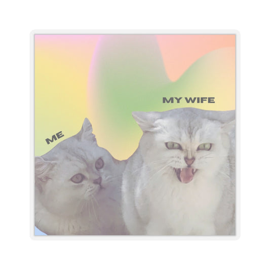 Chichi Me & Wife Kiss-Cut Stickers